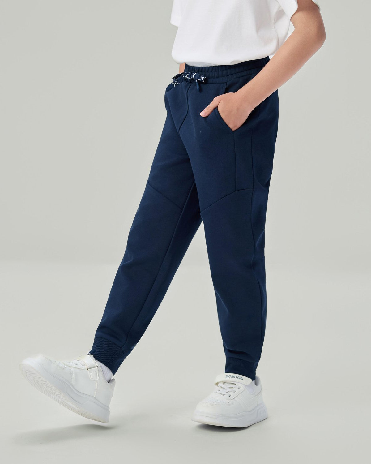 Junior's Stretch Jacquard Interlock Mid Rise Regular Fit Jogger - Image 2