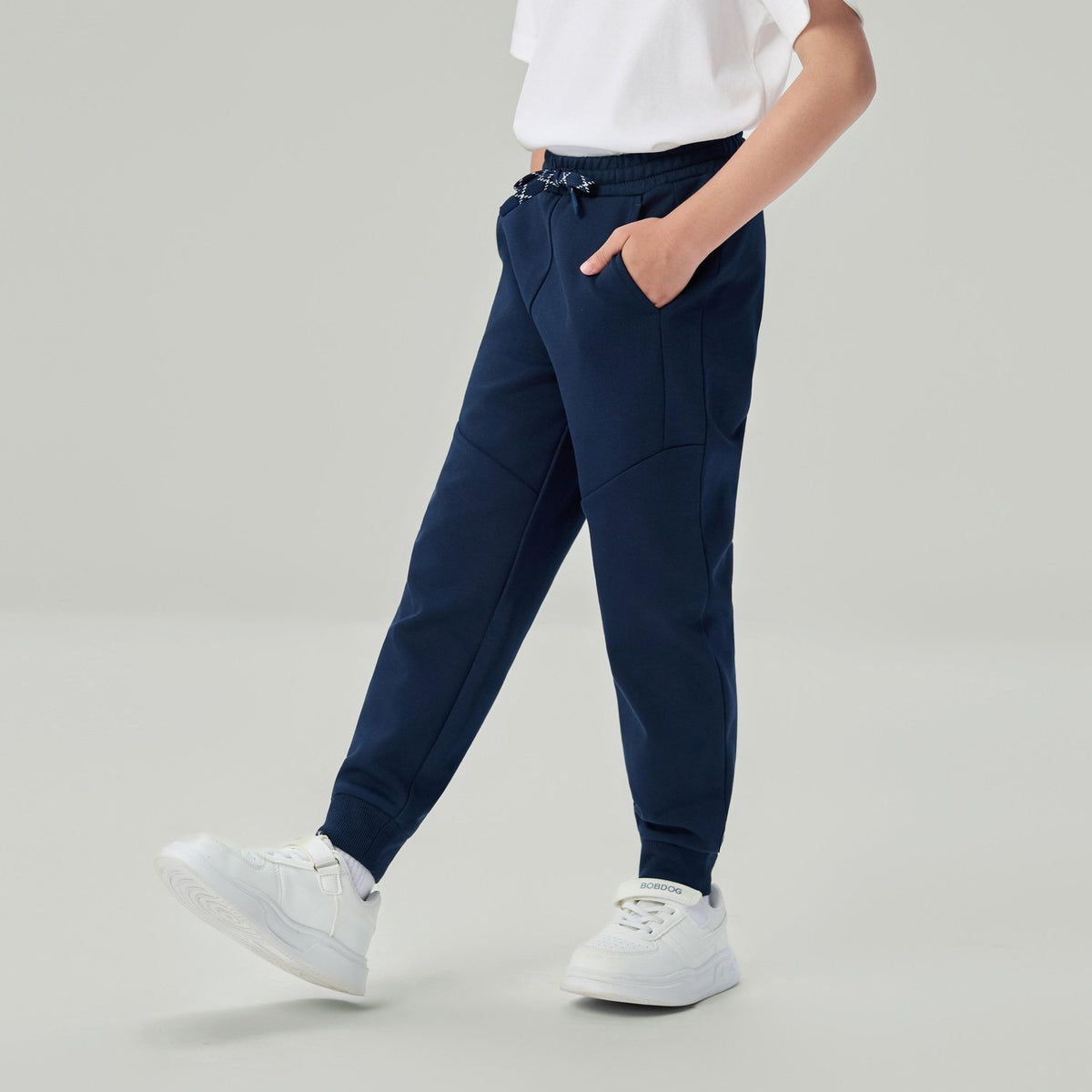 Junior's Stretch Jacquard Interlock Mid Rise Regular Fit Jogger - Image 2