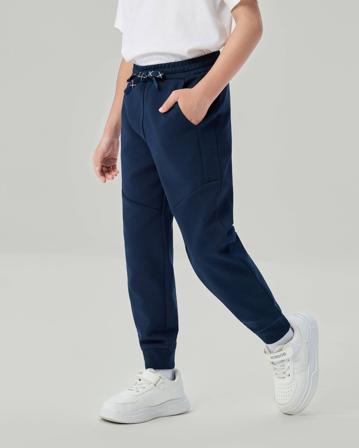 Junior's Stretch Jacquard Interlock Mid Rise Regular Fit Jogger - Image 4
