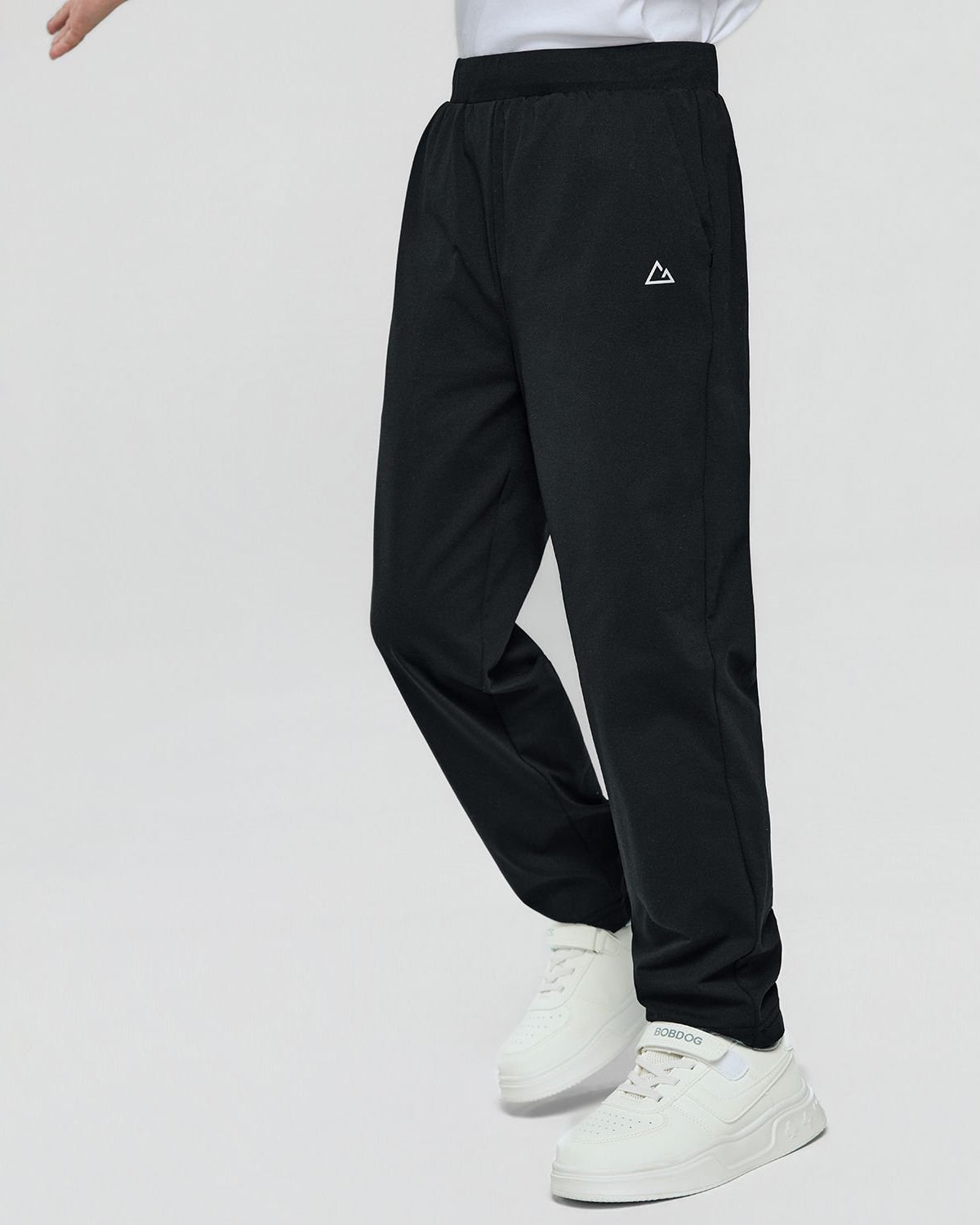 Junior Polyester Mid Rise Regular Taper Elastic Waist Jogger - Image 1