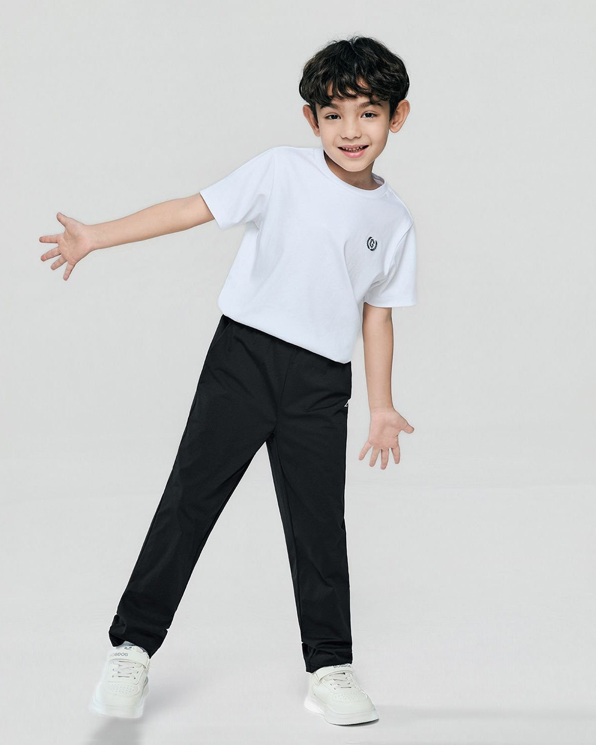 Junior Polyester Mid Rise Regular Taper Elastic Waist Jogger - Image 2