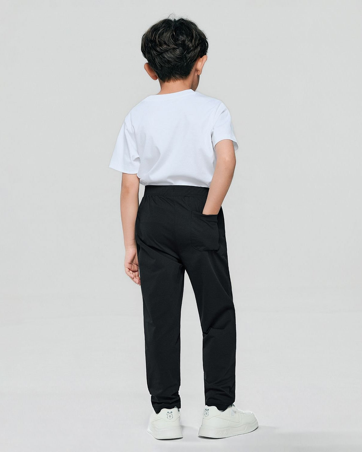 Junior Polyester Mid Rise Regular Taper Elastic Waist Jogger - Image 8
