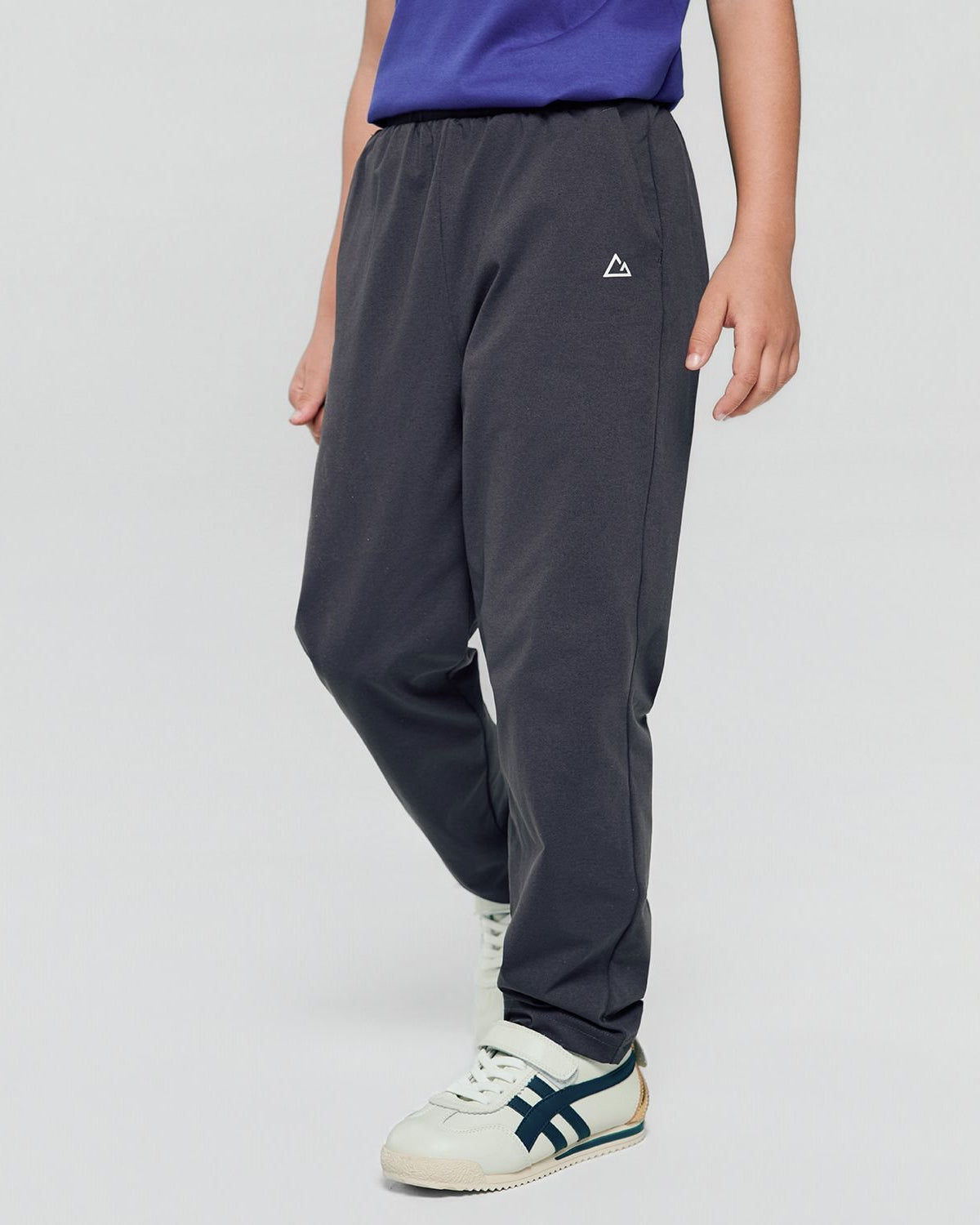 Junior Polyester Mid Rise Regular Taper Elastic Waist Jogger - Image 1