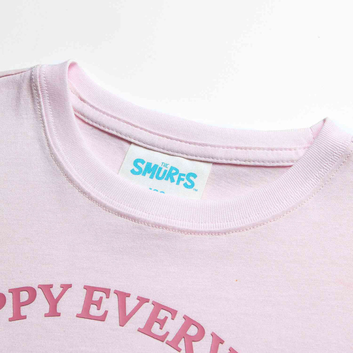 Junior's Relaxed Fit Smurfs Print Crew Neck Tee - Image 9