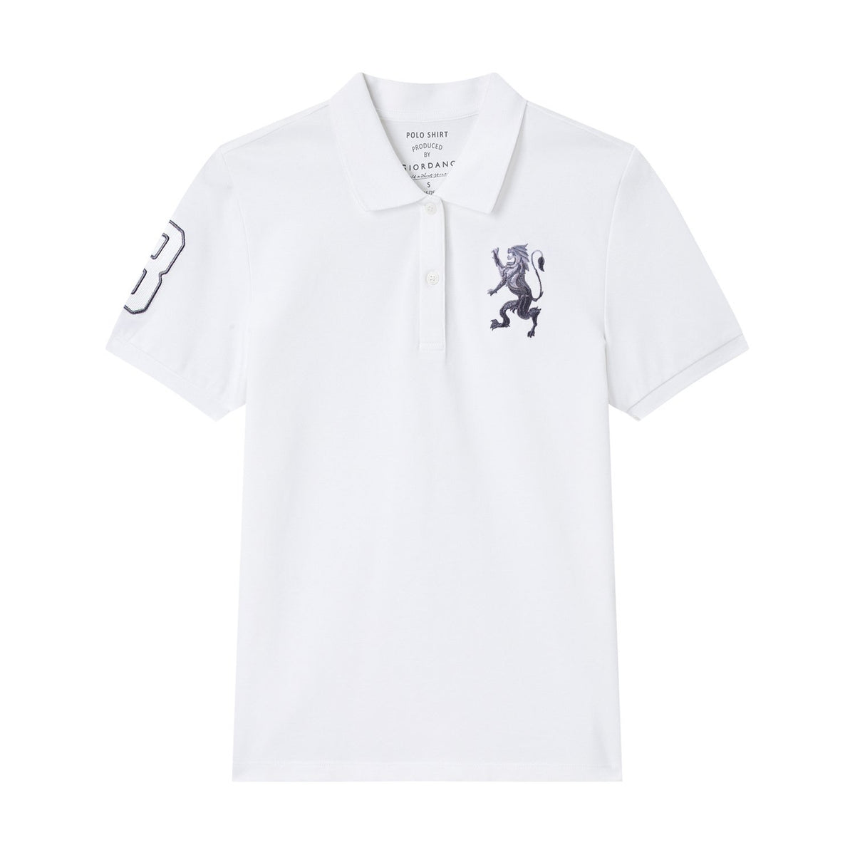 Women's Slim Fit Embroidered 3D Lion Polo - Image 6