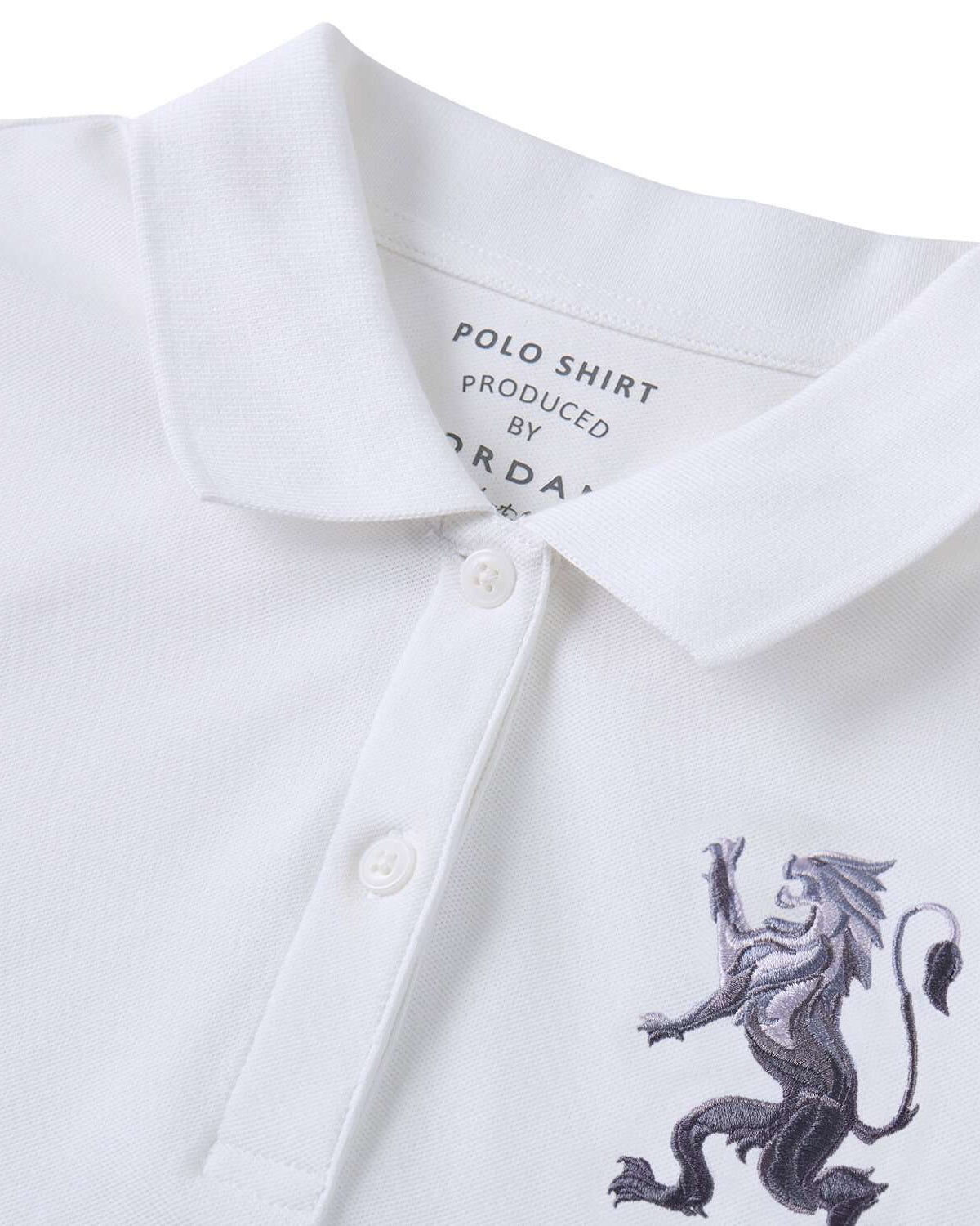Women's Slim Fit Embroidered 3D Lion Polo - Image 8
