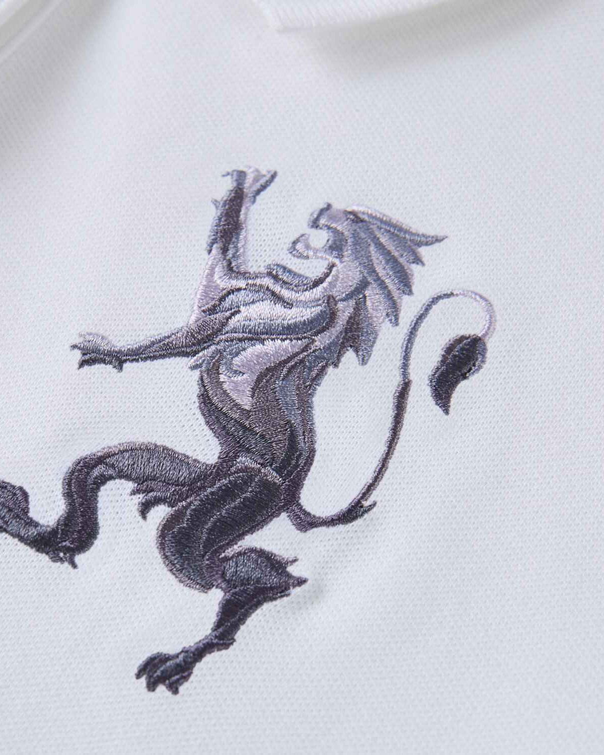 Women's Slim Fit Embroidered 3D Lion Polo - Image 9