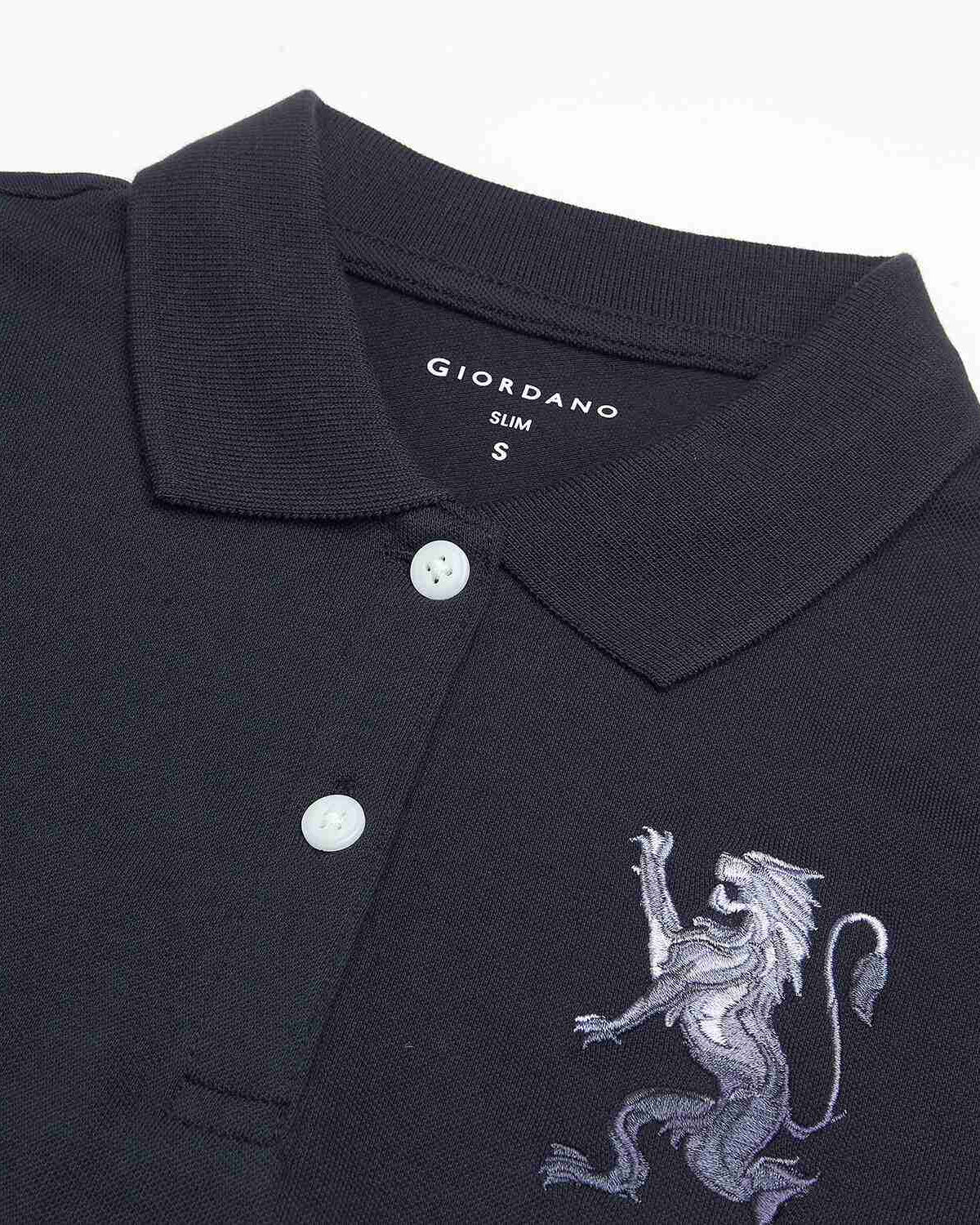Women's Slim Fit Embroidered 3D Lion Polo - Image 8