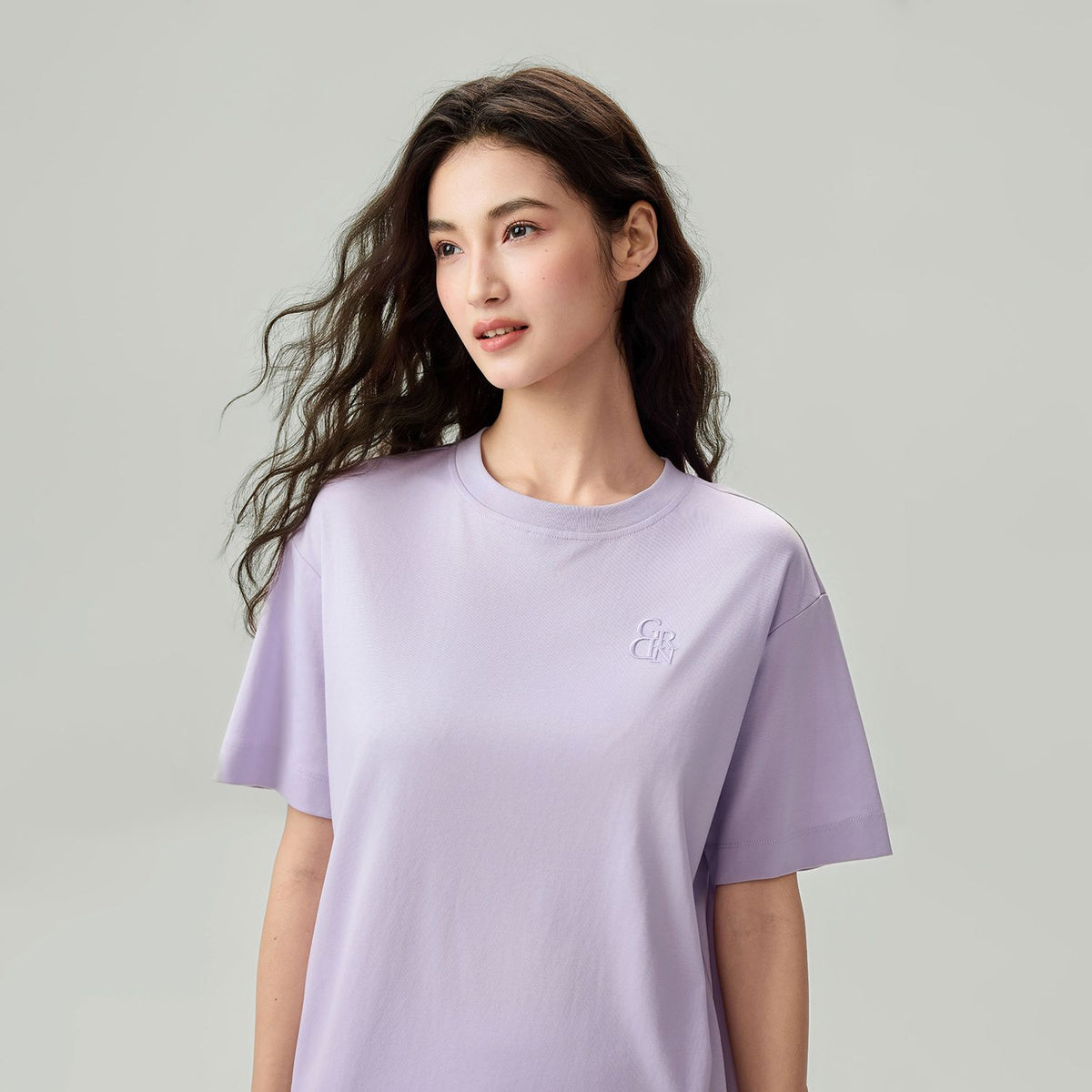Women's Embroidered Cotton Liquid Touch Tee - Image 2