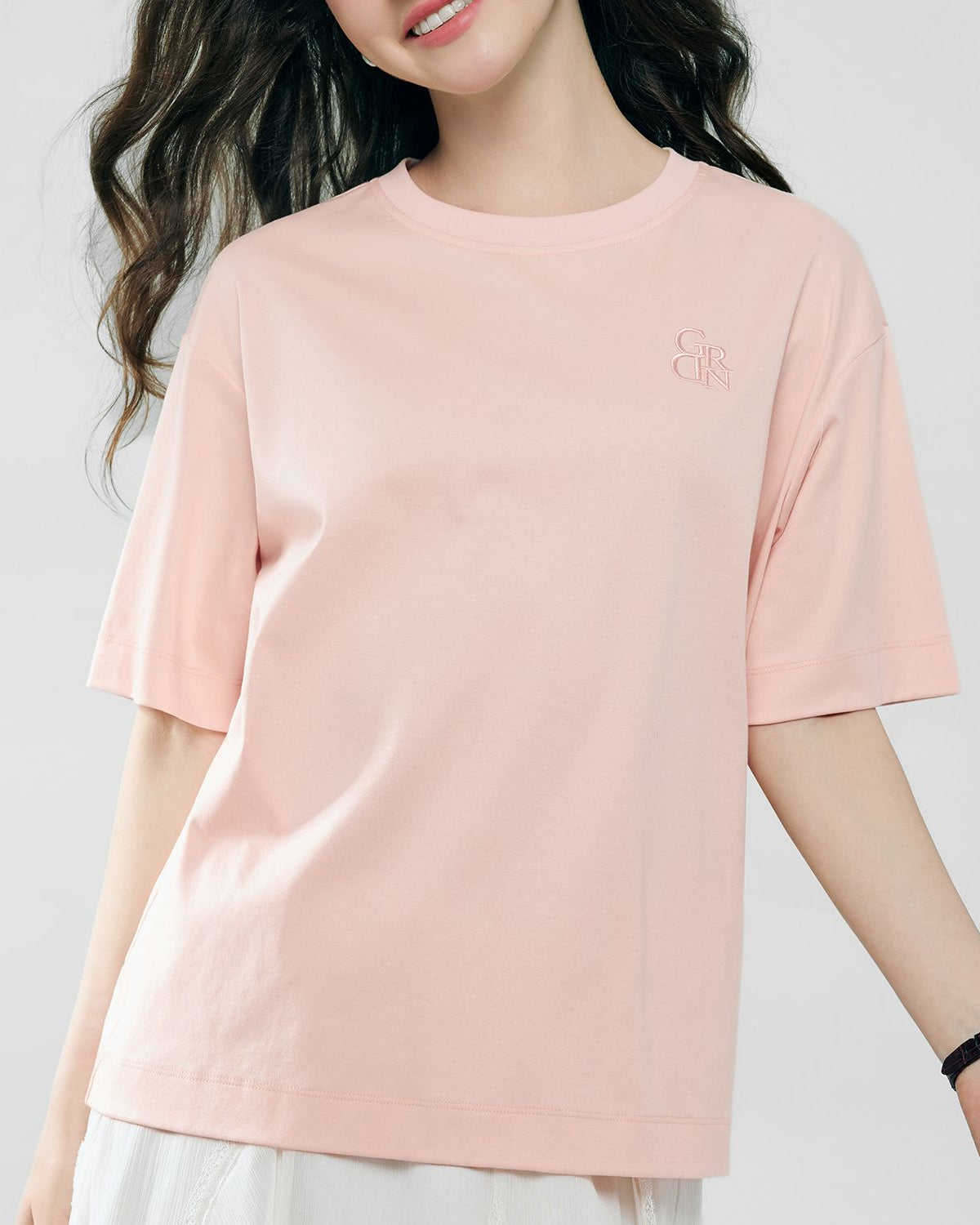 Women's Embroidered Cotton Liquid Touch Tee - Image 2