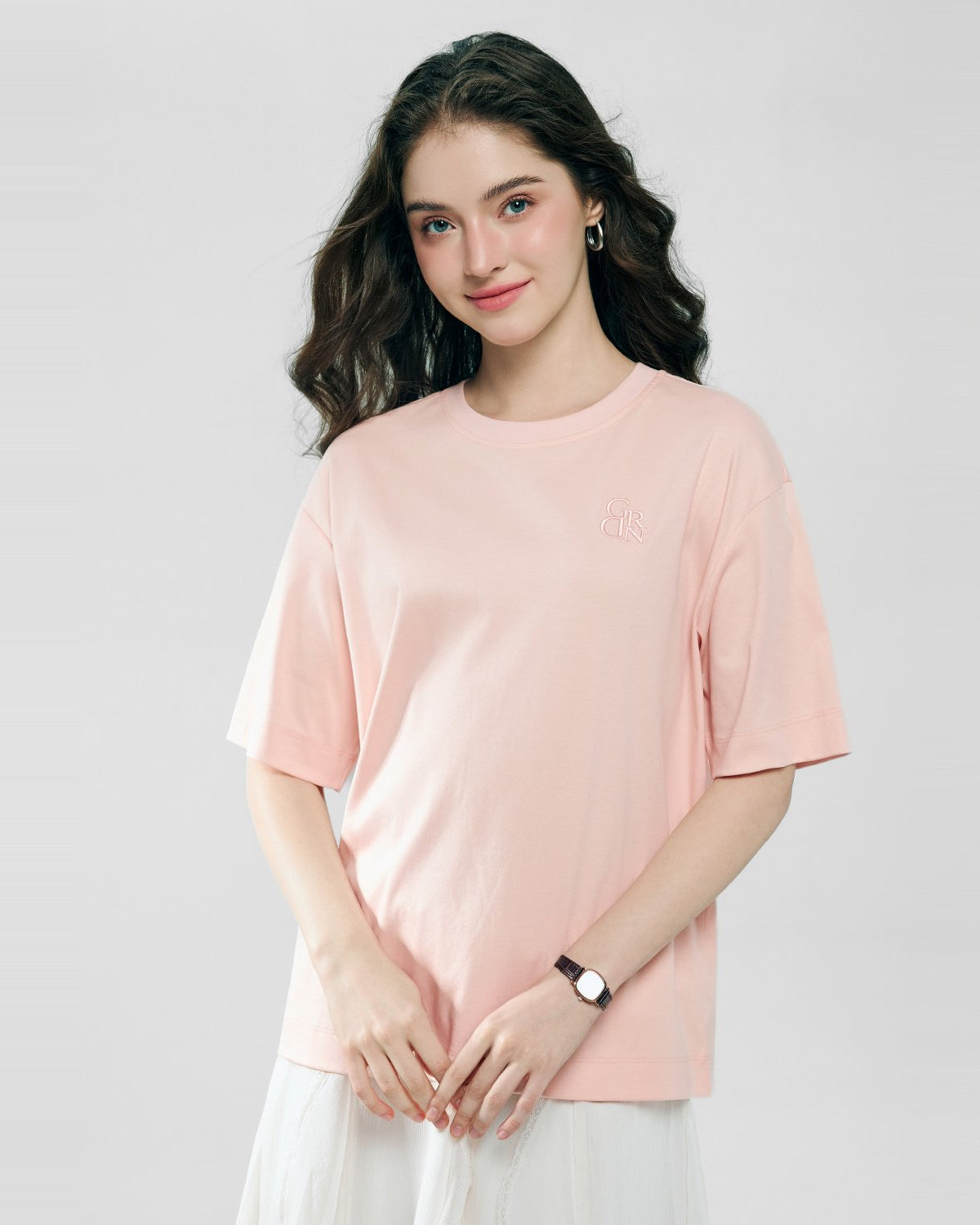 Women's Embroidered Cotton Liquid Touch Tee - Image 3