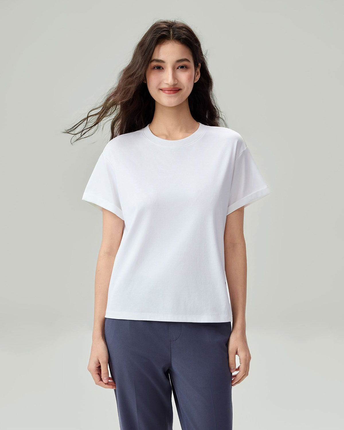 Women's Comfort Fit Liquid Touch Crew Neck Tee - Image 2