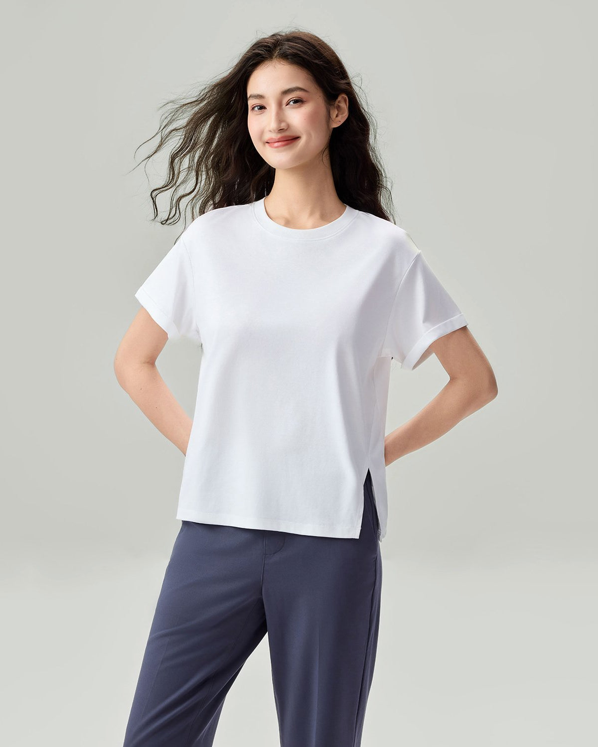 Women's Comfort Fit Liquid Touch Crew Neck Tee - Image 3
