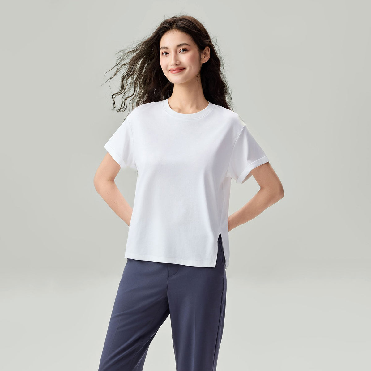 Women's Comfort Fit Liquid Touch Crew Neck Tee - Image 3