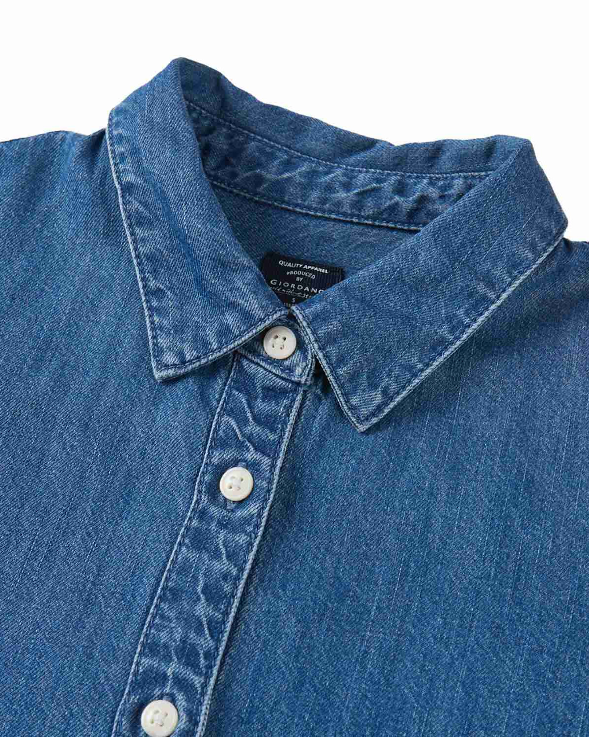 Women's Denim Loose Fit Long Sleeve Button-Front Shirt - Image 9