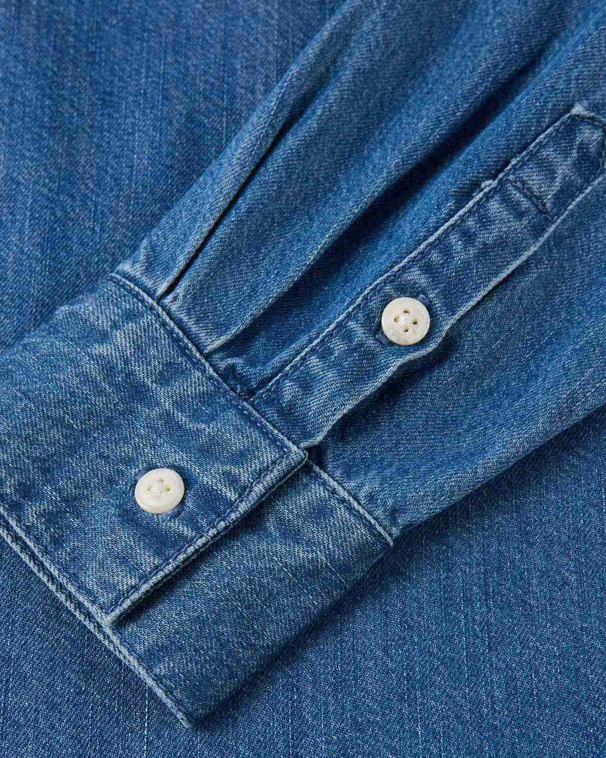 Women's Denim Loose Fit Long Sleeve Button-Front Shirt - Image 10