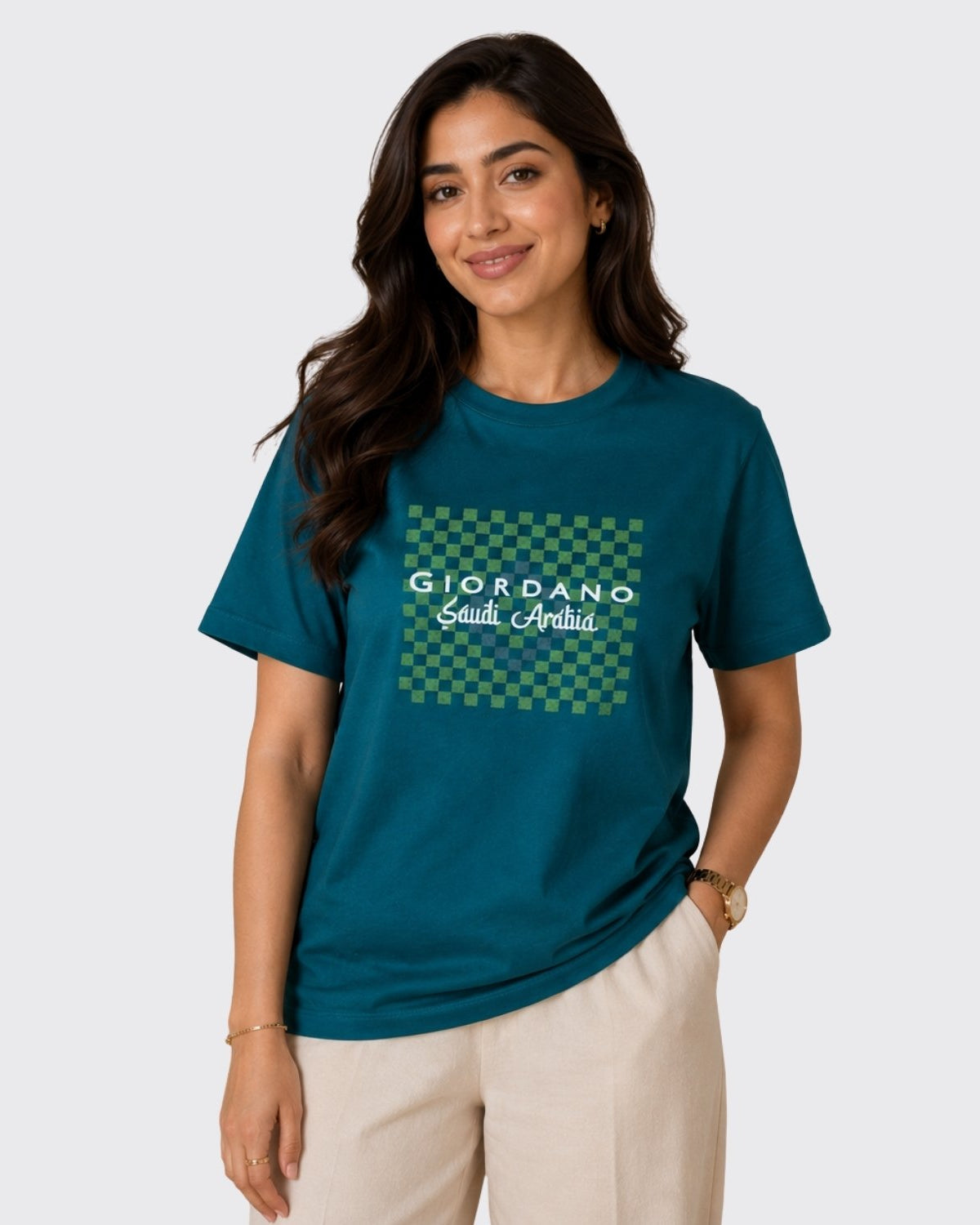 Women's Regular Fit Saudi National Day Print Tee - Image 1