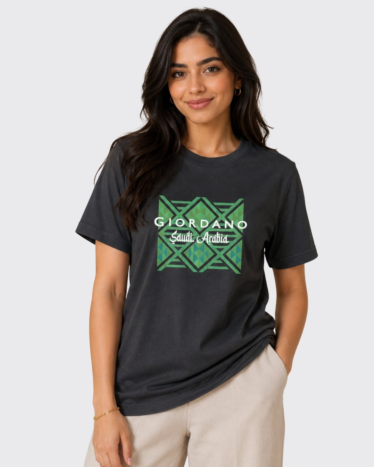 Women's Regular Fit Saudi National Day Print Tee - Image 1