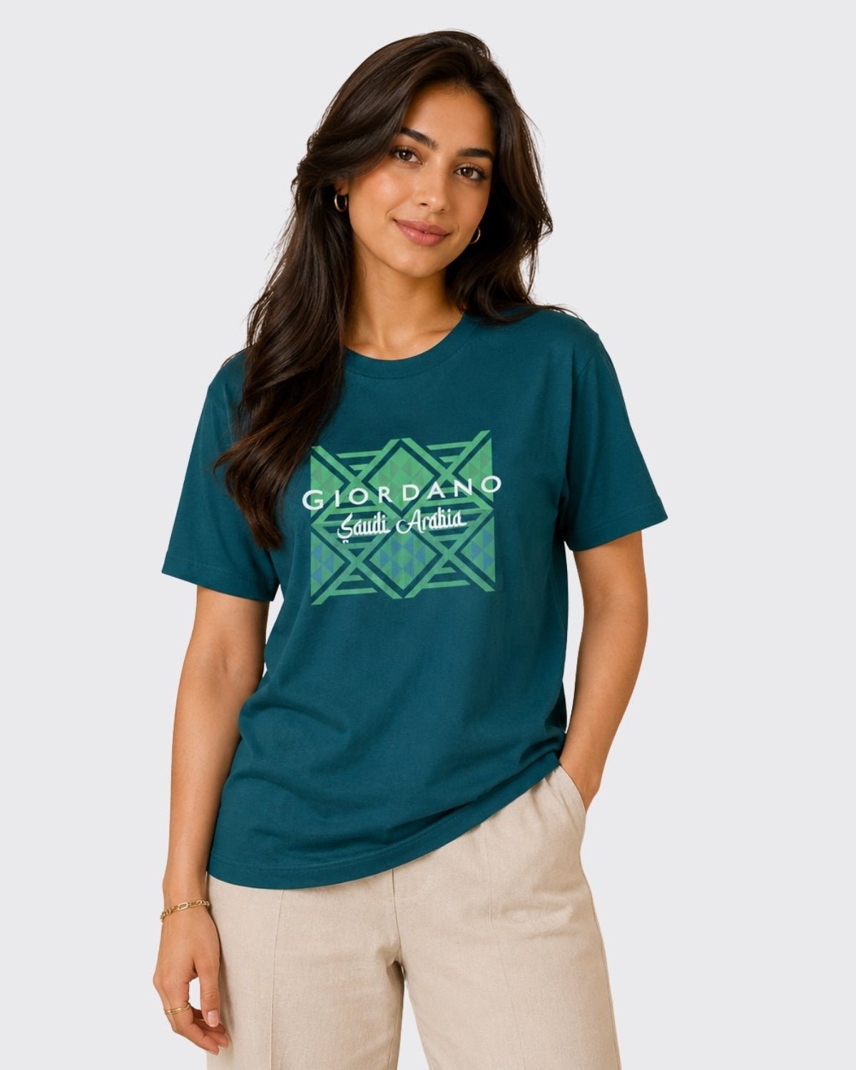 Women's Regular Fit Saudi National Day Print Tee - Image 1