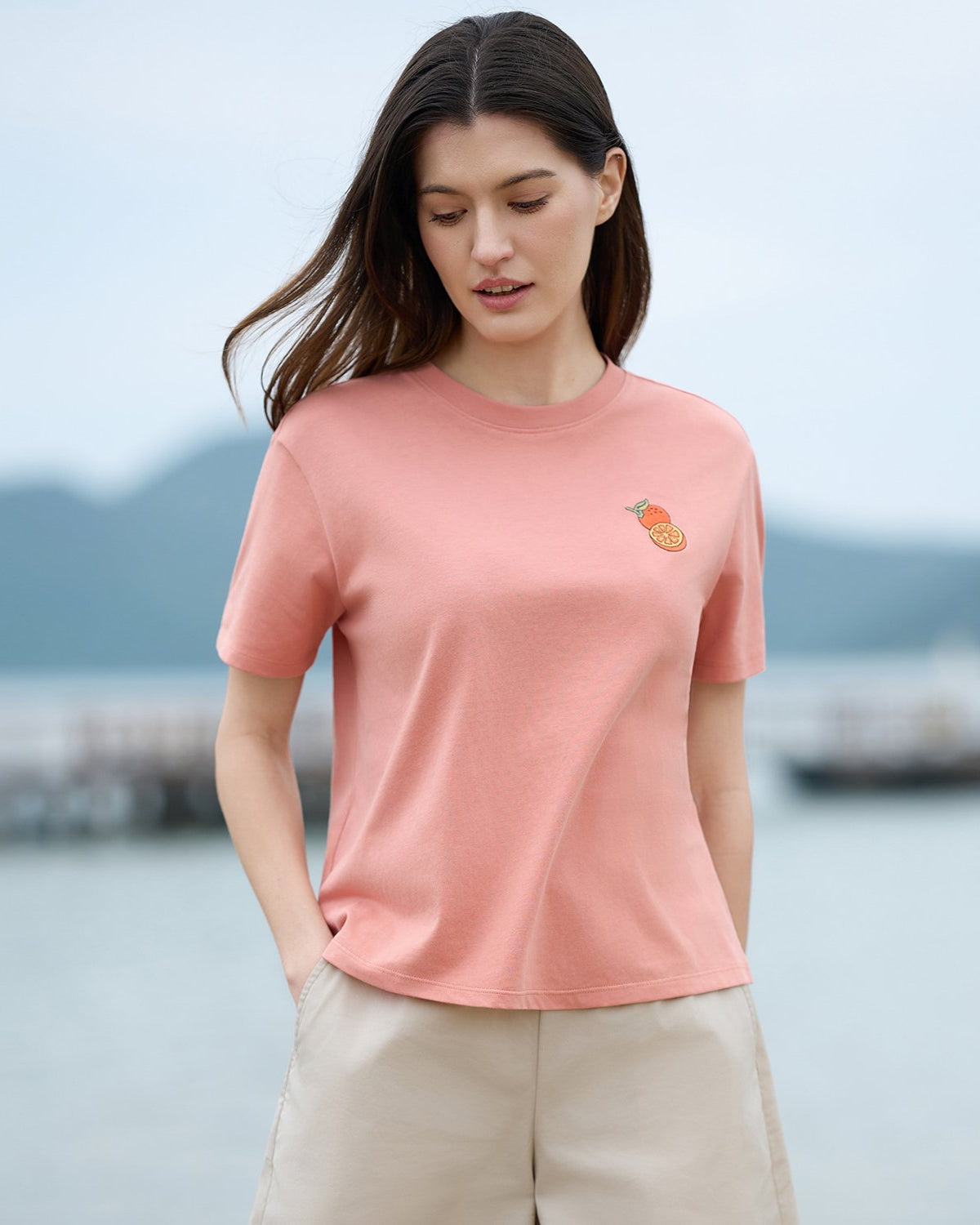 Women Crew Neck Relaxed Fit Print Tee - Image 3