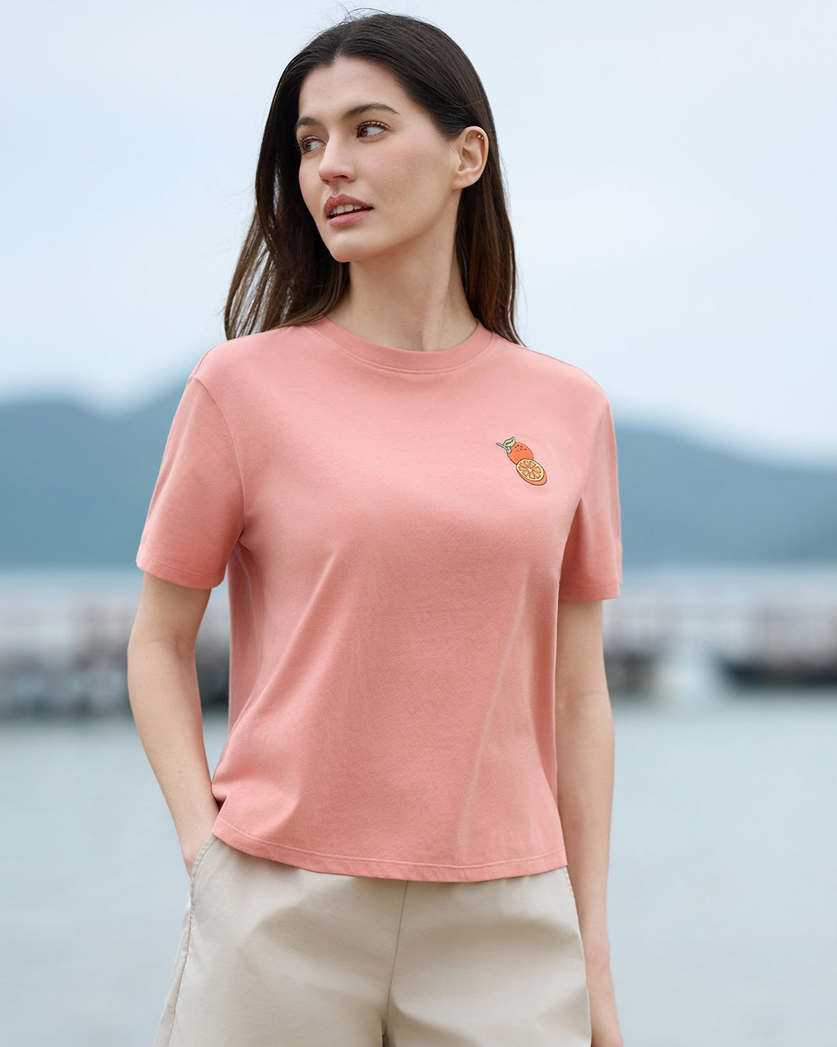Women Crew Neck Relaxed Fit Print Tee - Image 4