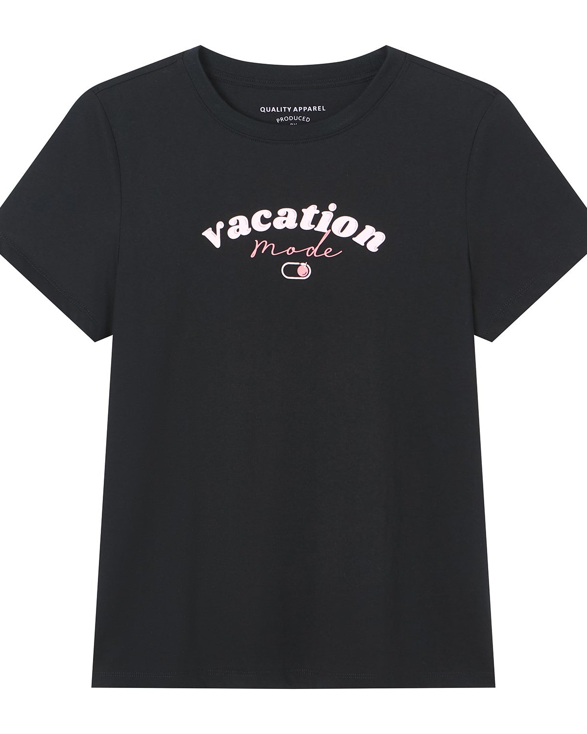 Women's Cotton Crew Neck Printed Comfort Tee - Image 6