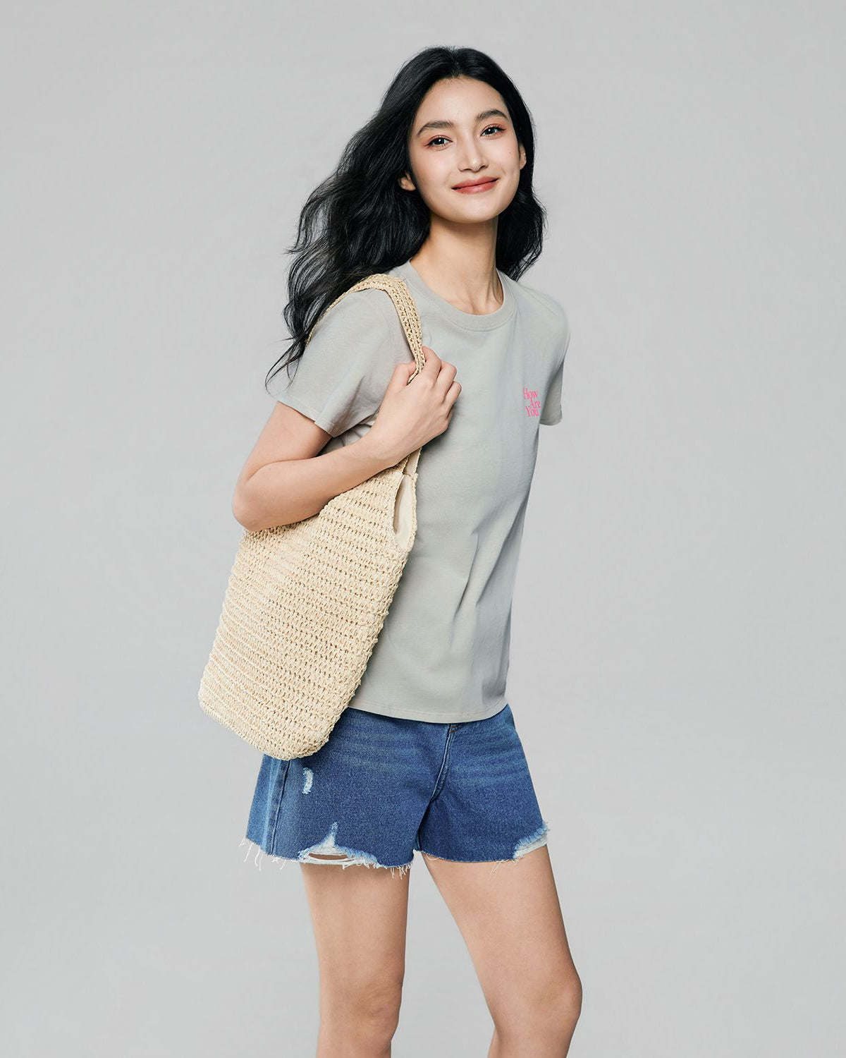 Women's Cotton Crew Neck Printed Comfort Tee - Image 3