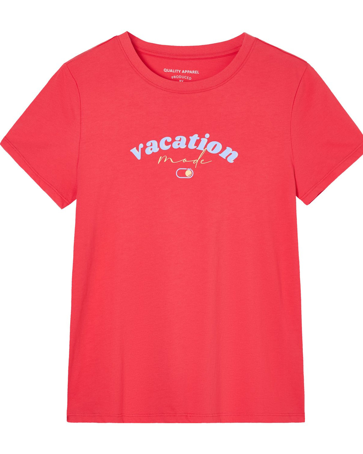 Women's Cotton Crew Neck Printed Comfort Tee - Image 6