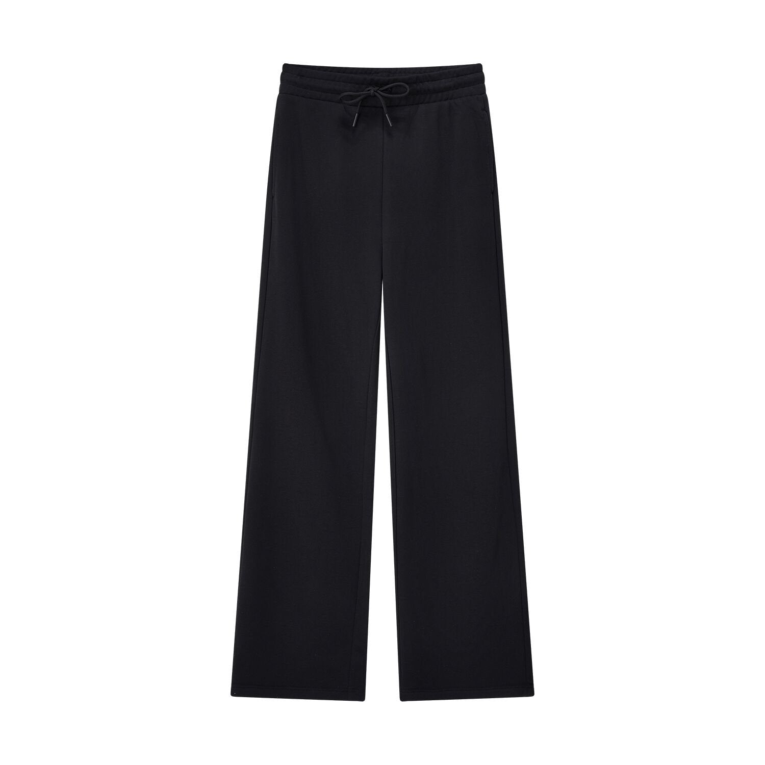 Women's Regular Fit High-Waist French Terry Knit Pants - Image 3
