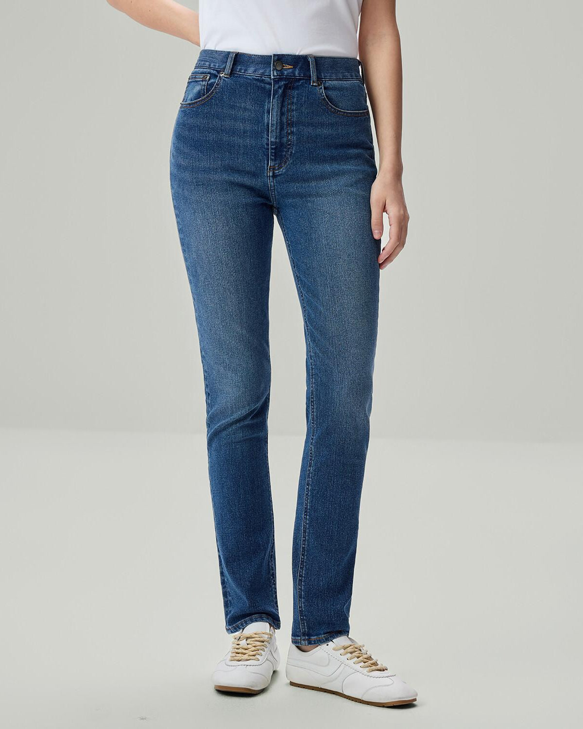 Women's Denim High Waist Slim Fit Jeans - Image 2