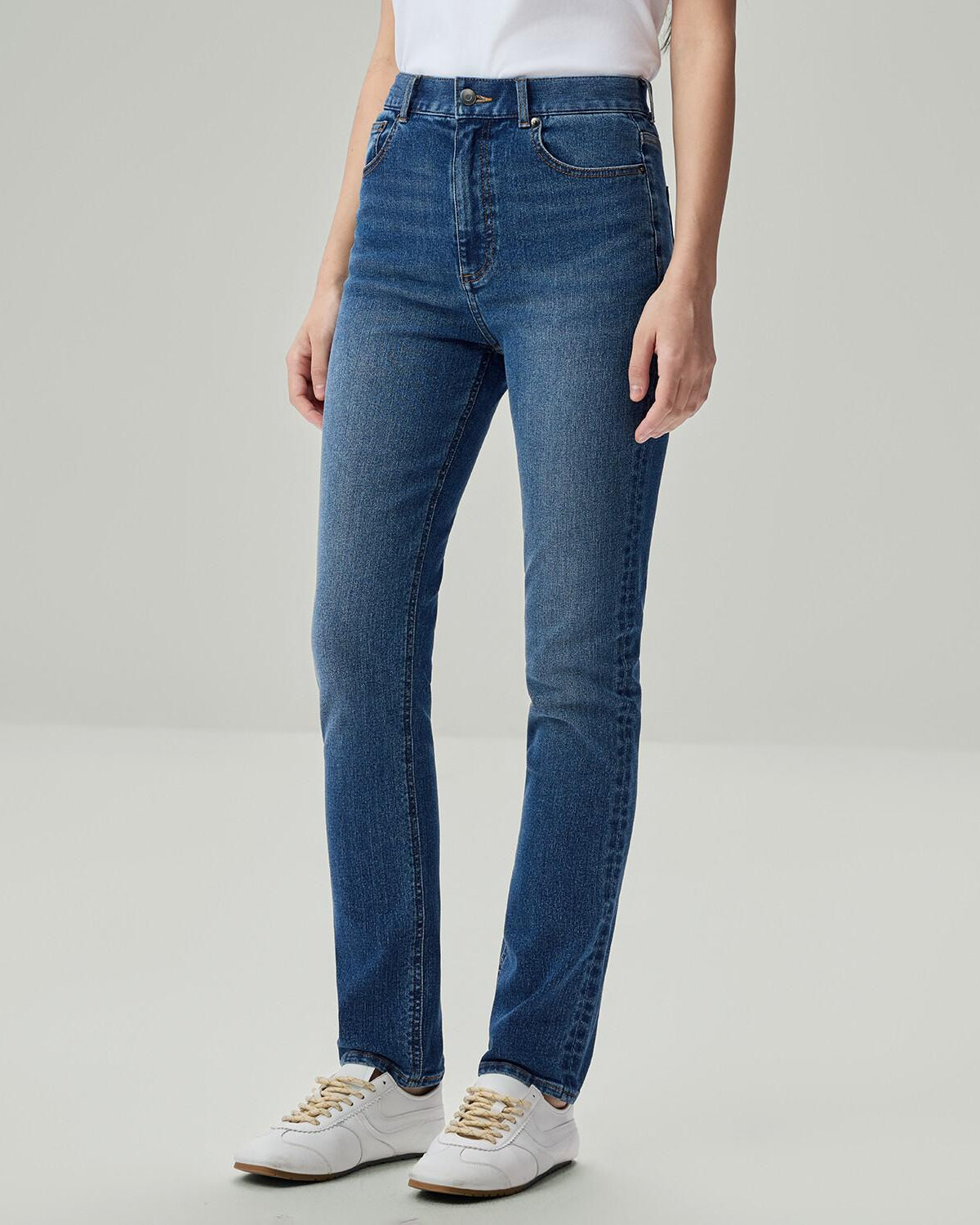 Women's Denim High Waist Slim Fit Jeans - Image 3