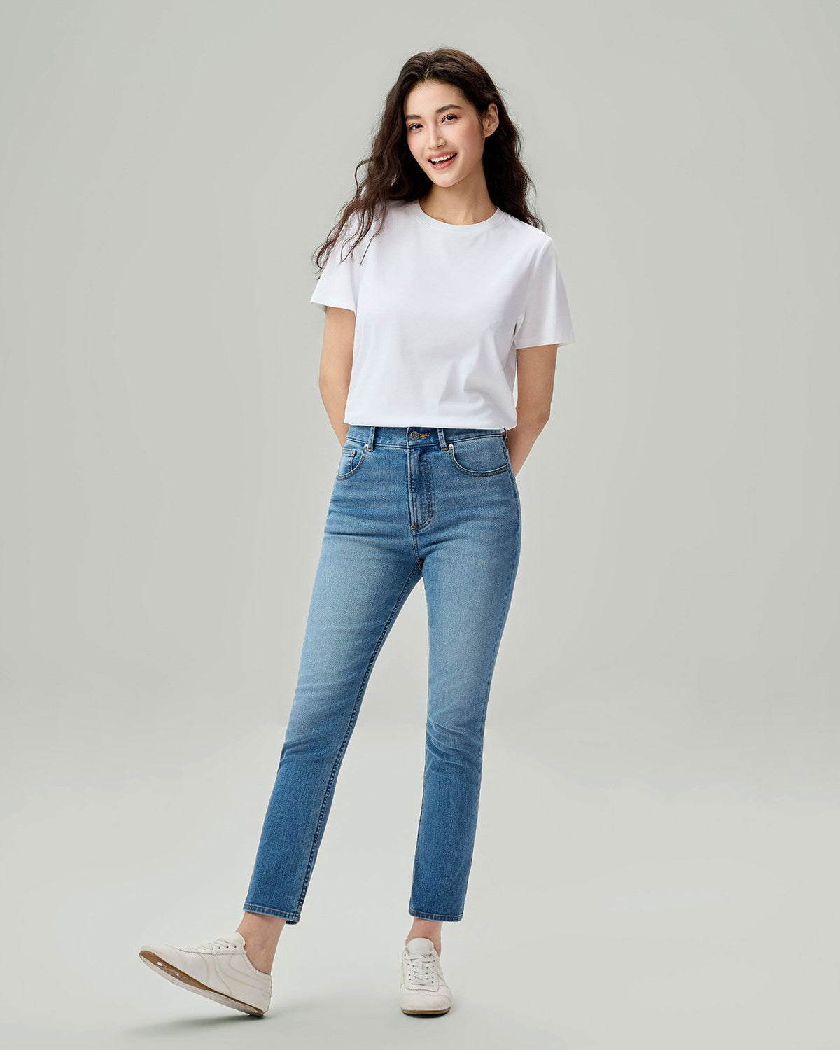 Women's Denim High Waist Slim Fit Jeans - Image 2
