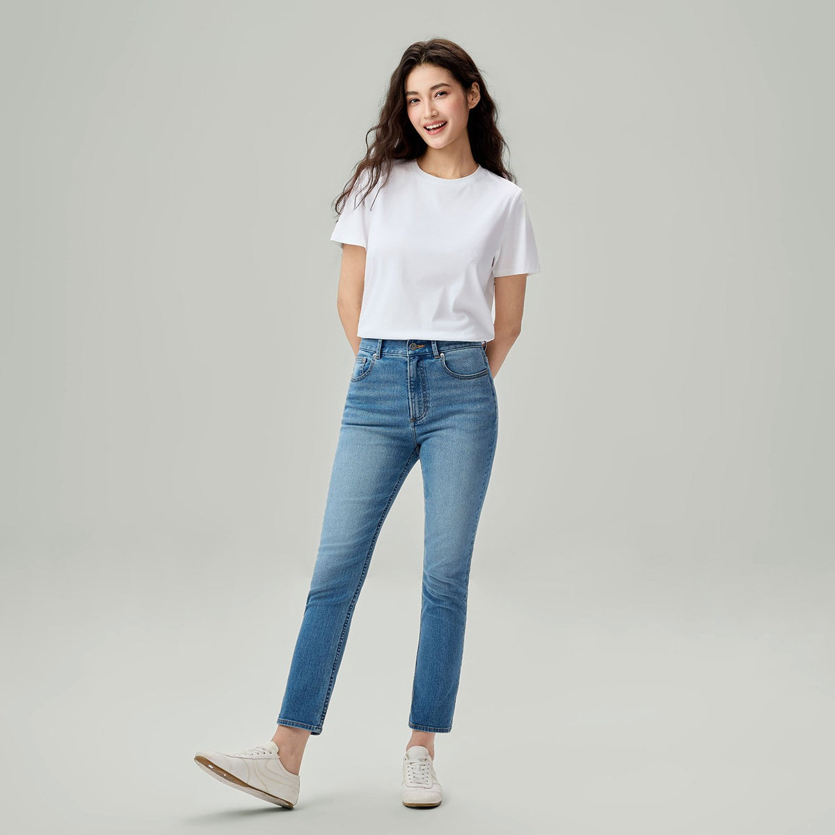 Women's Denim High Waist Slim Fit Jeans - Image 2