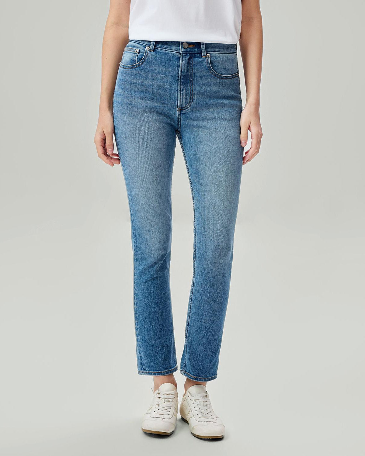 Women's Denim High Waist Slim Fit Jeans - Image 3