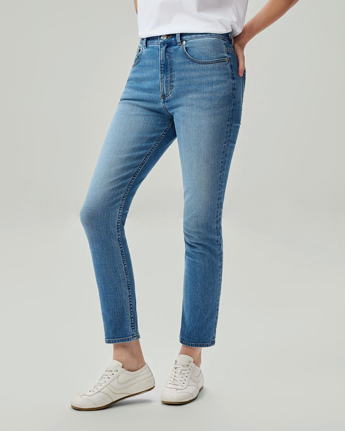 Women's Denim High Waist Slim Fit Jeans - Image 5