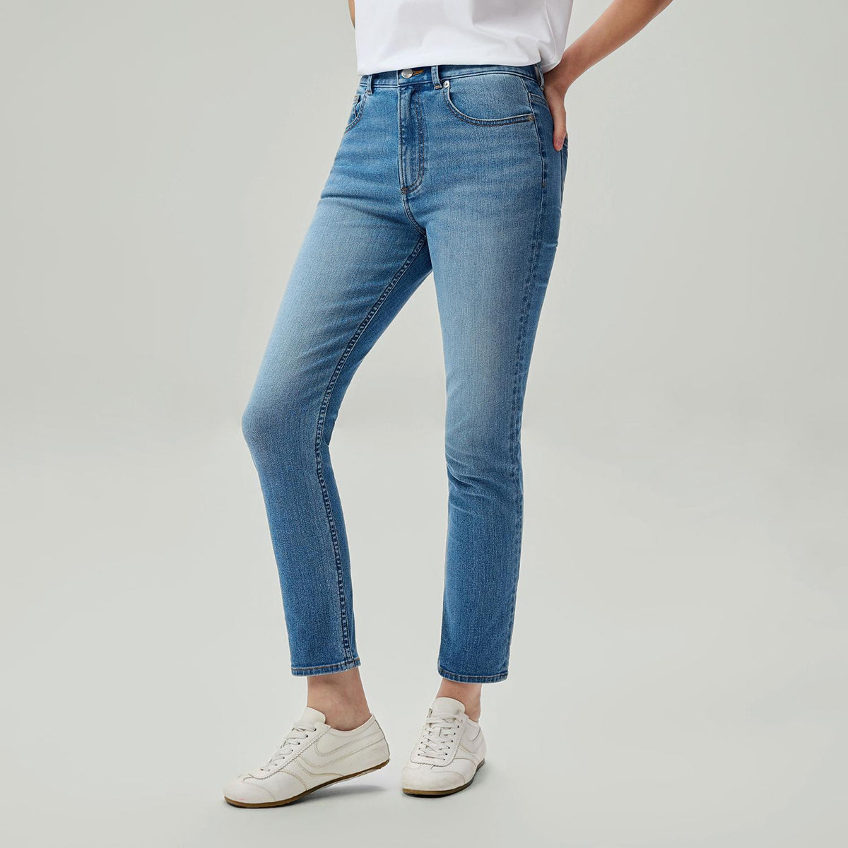 Women's Denim High Waist Slim Fit Jeans - Image 5