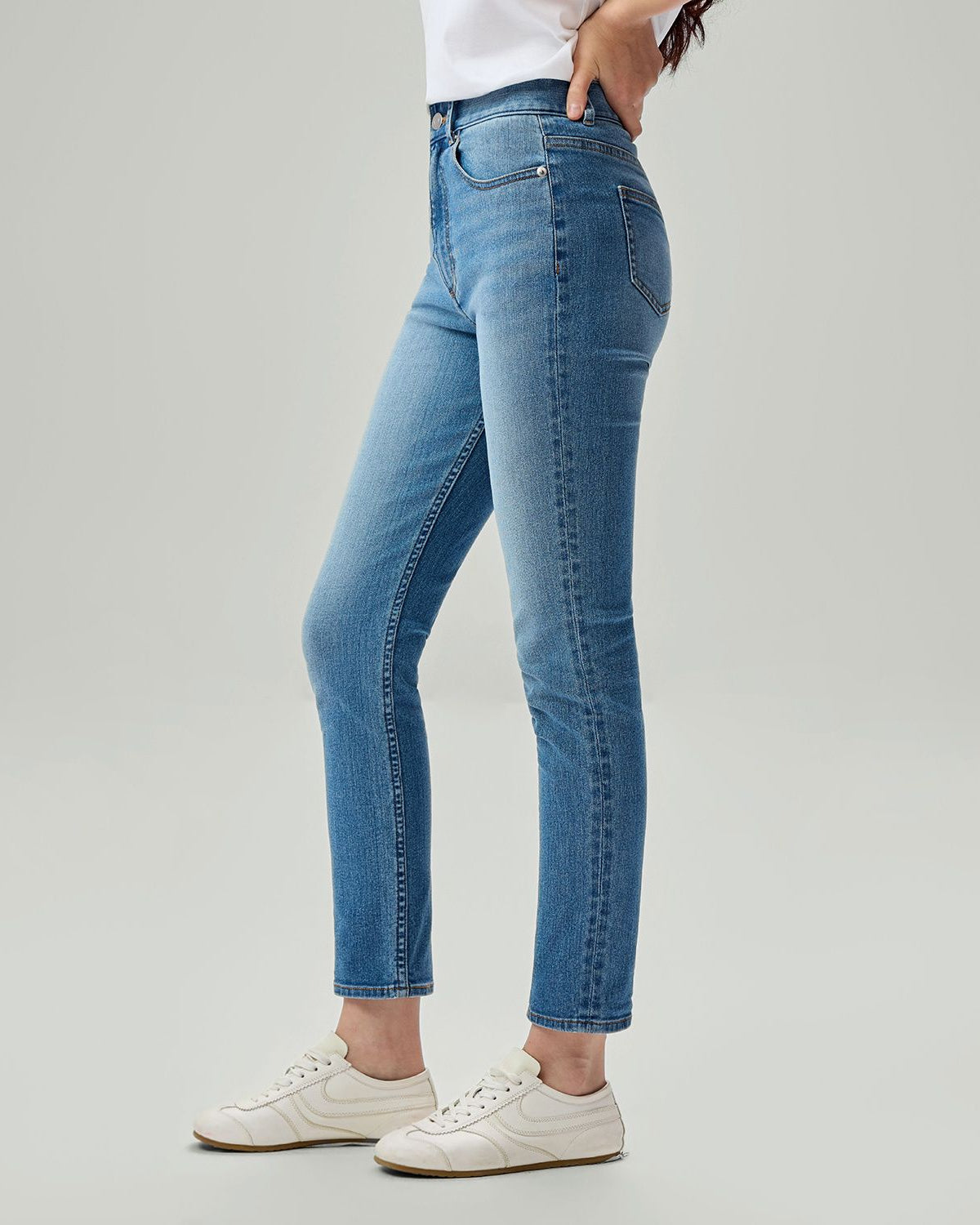 Women's Denim High Waist Slim Fit Jeans - Image 6