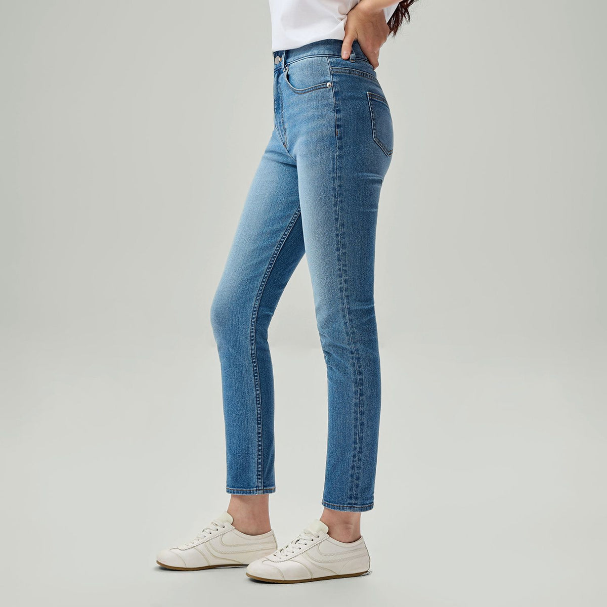 Women's Denim High Waist Slim Fit Jeans - Image 6