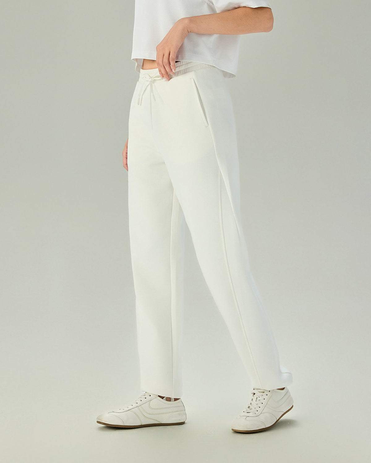 Women's Interlock High Waist Regular Fit Jogger Pants - Image 2