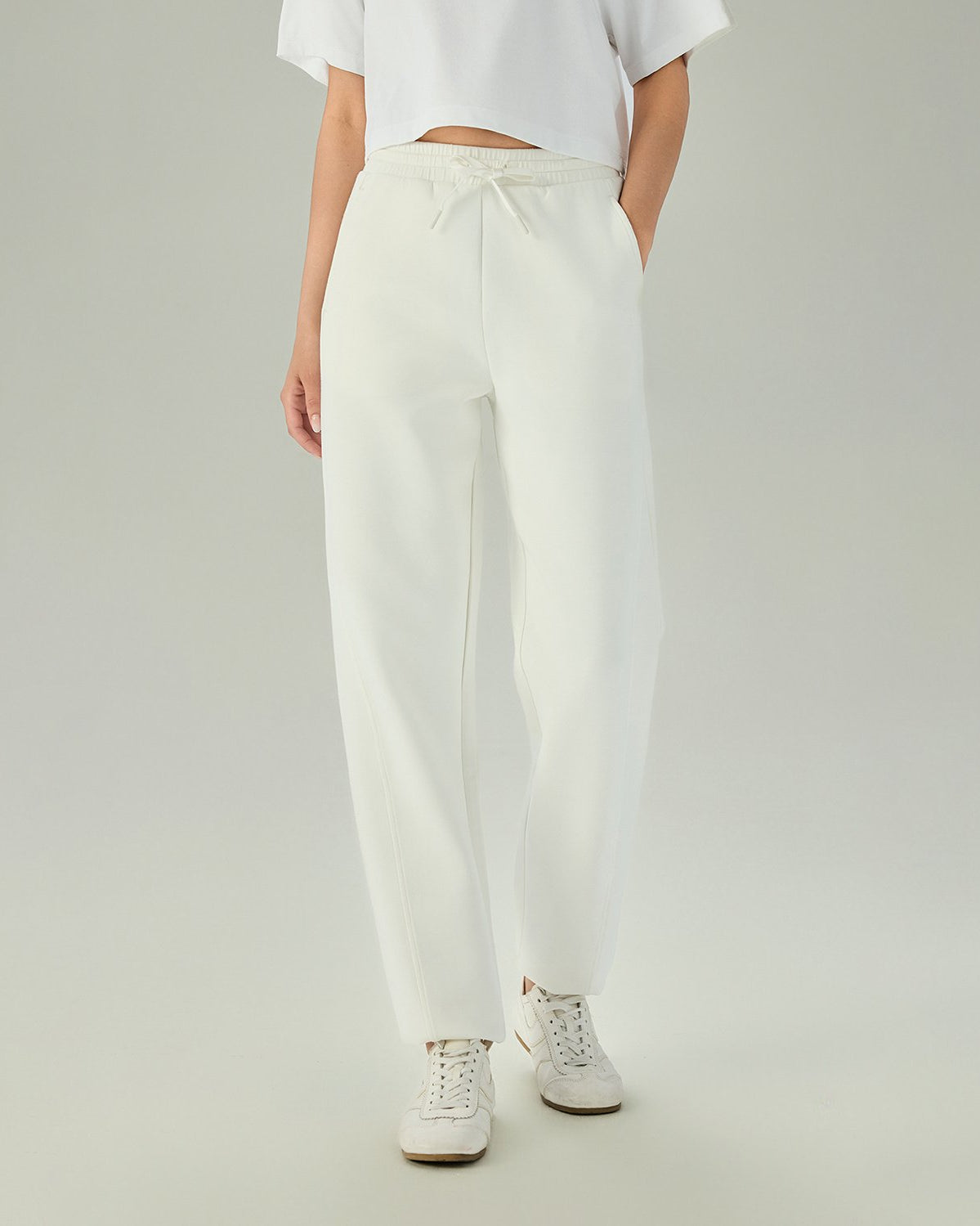 Women's Interlock High Waist Regular Fit Jogger Pants - Image 3