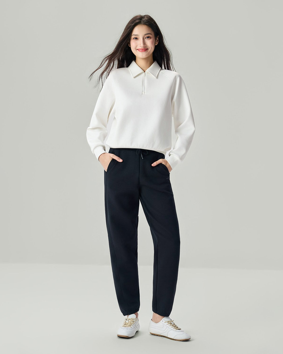 Women's Interlock High Waist Regular Fit Jogger Pants - Image 1