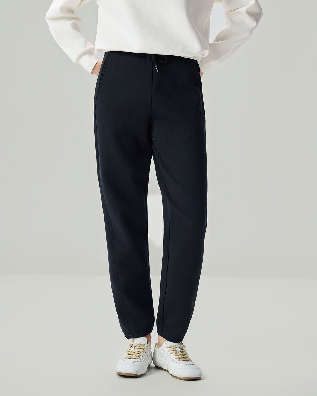 Women's Interlock High Waist Regular Fit Jogger Pants - Image 2