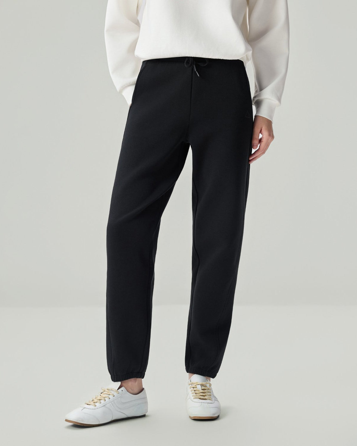 Women's Interlock High Waist Regular Fit Jogger Pants - Image 3