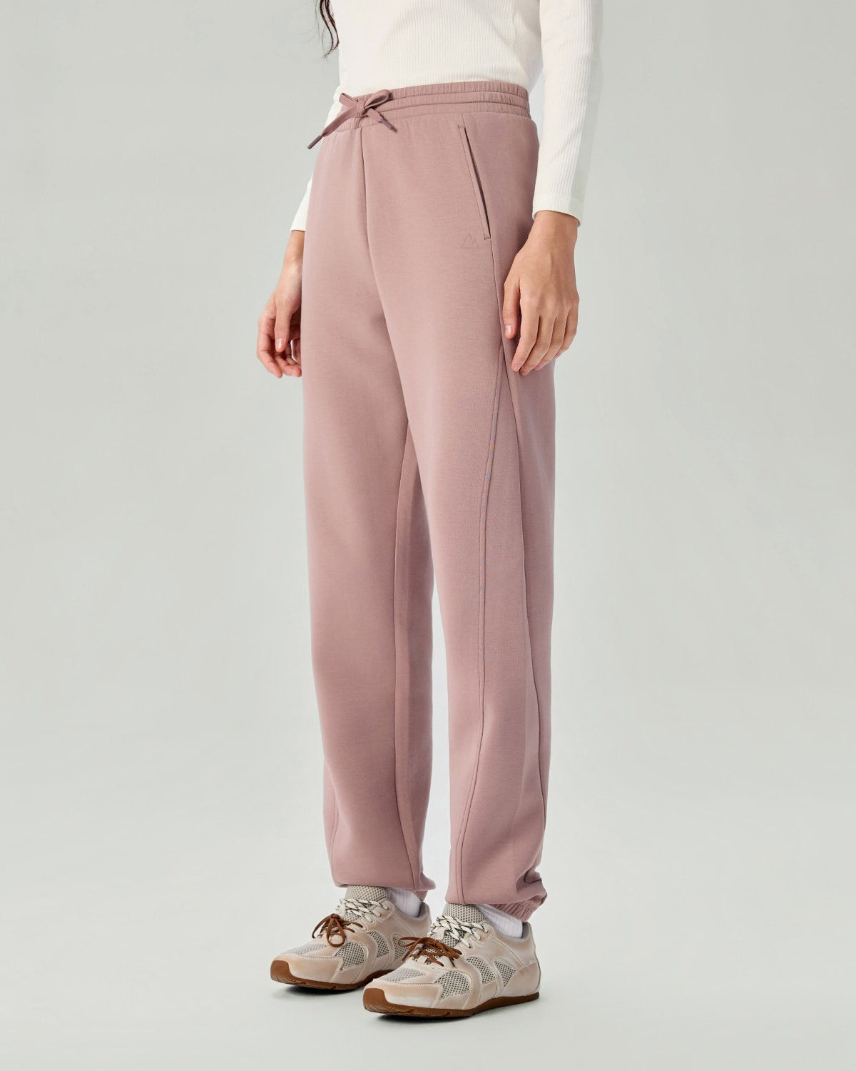 Women's Interlock High Waist Regular Fit Jogger Pants - Image 4
