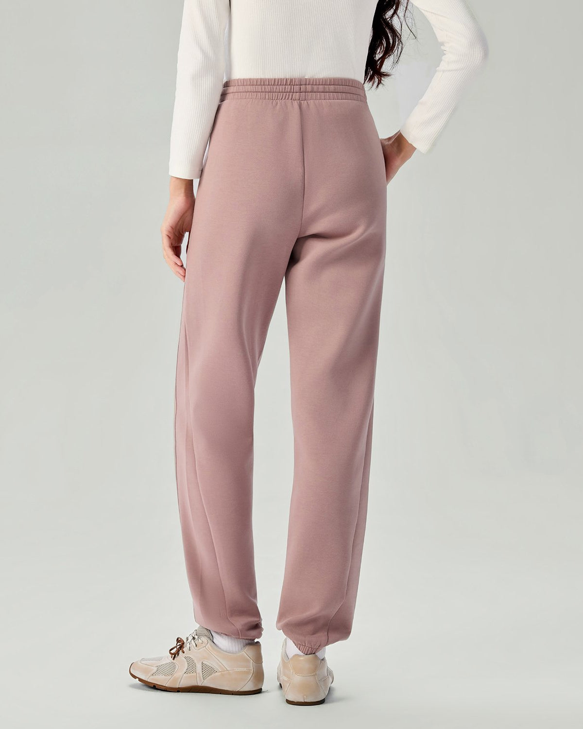 Women's Interlock High Waist Regular Fit Jogger Pants - Image 6