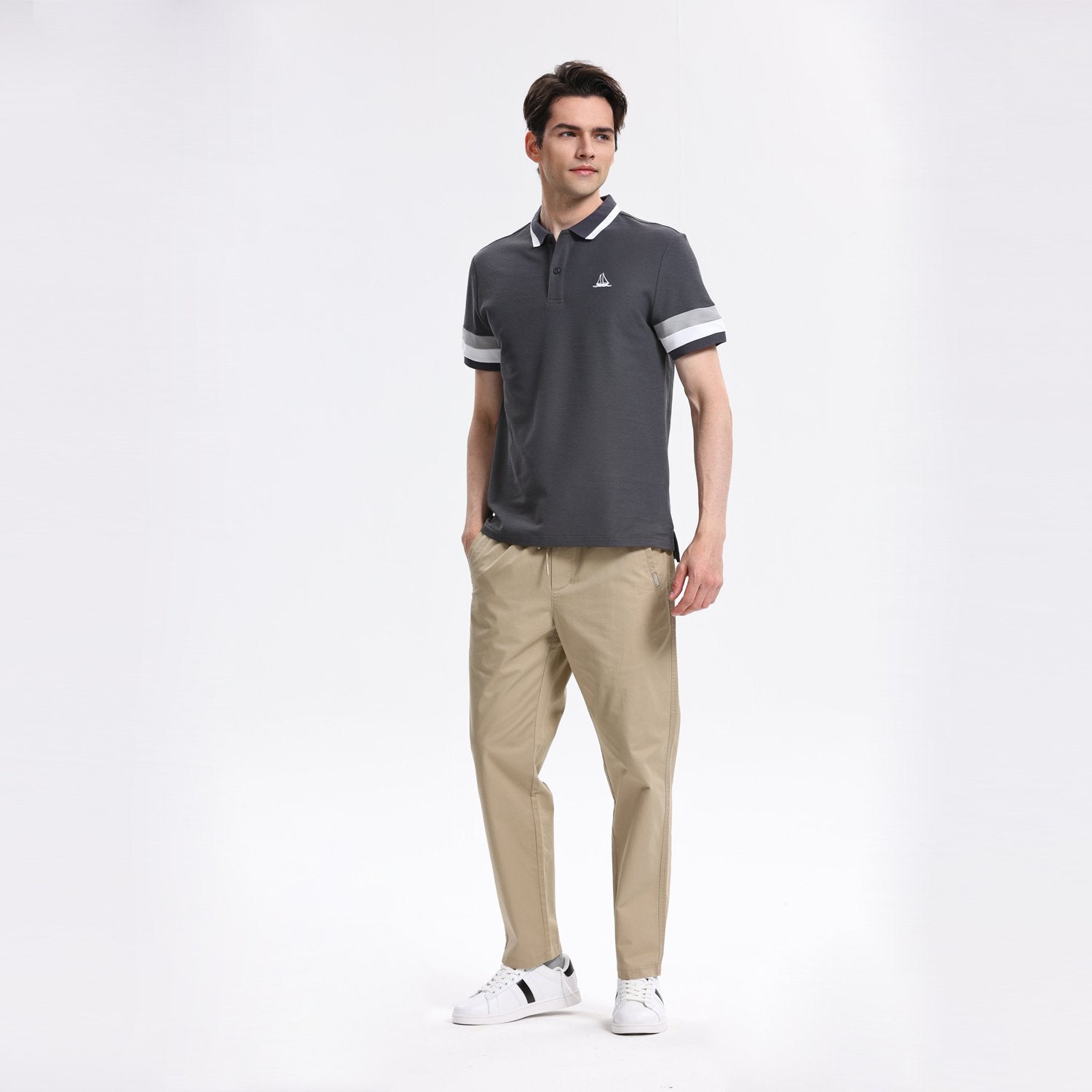 Men's Short Sleeve Slim Fit Bold Polo Shirt - Image 4