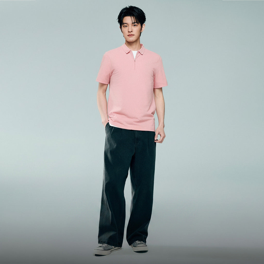 Men's Regular Fit Solid Polo - Image 3