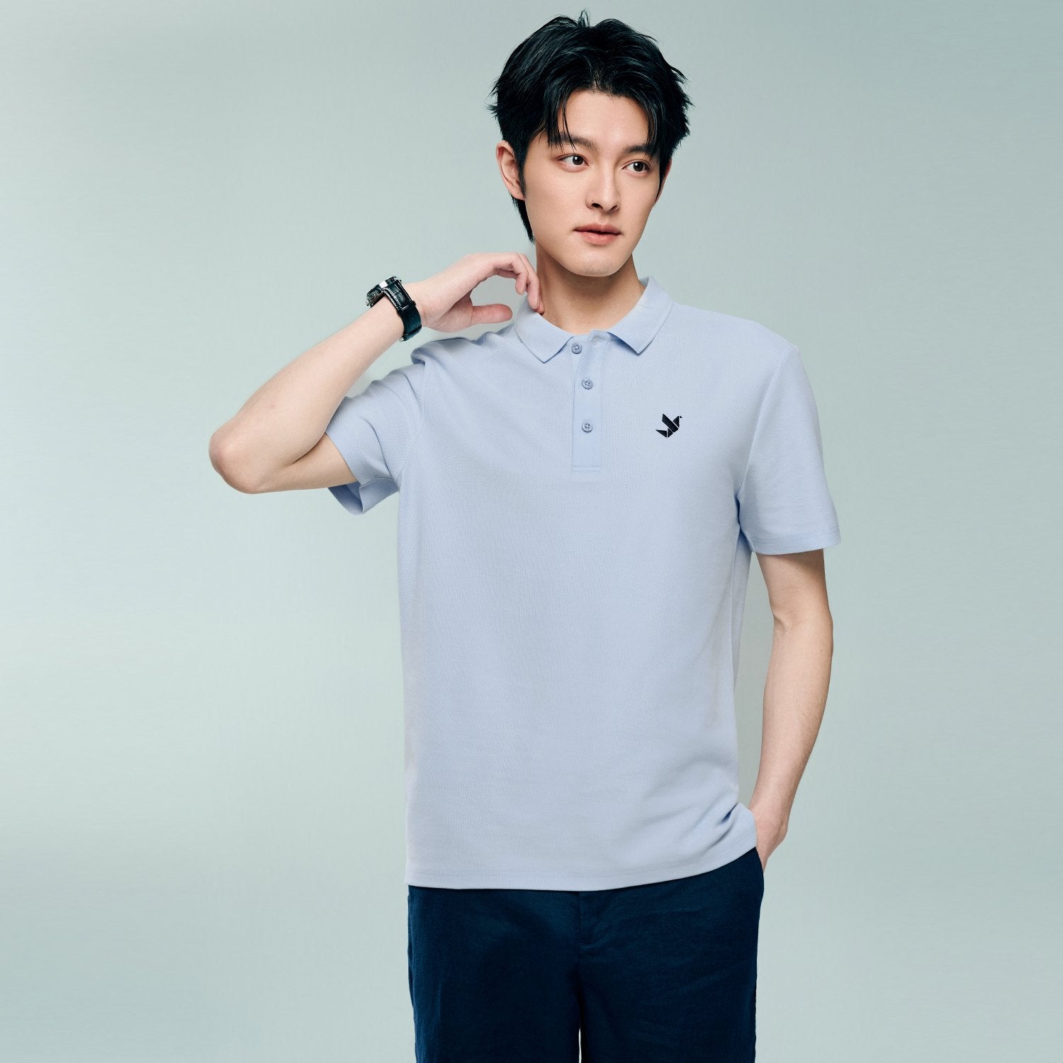 Men's Regular Fit Solid Polo - Image 3