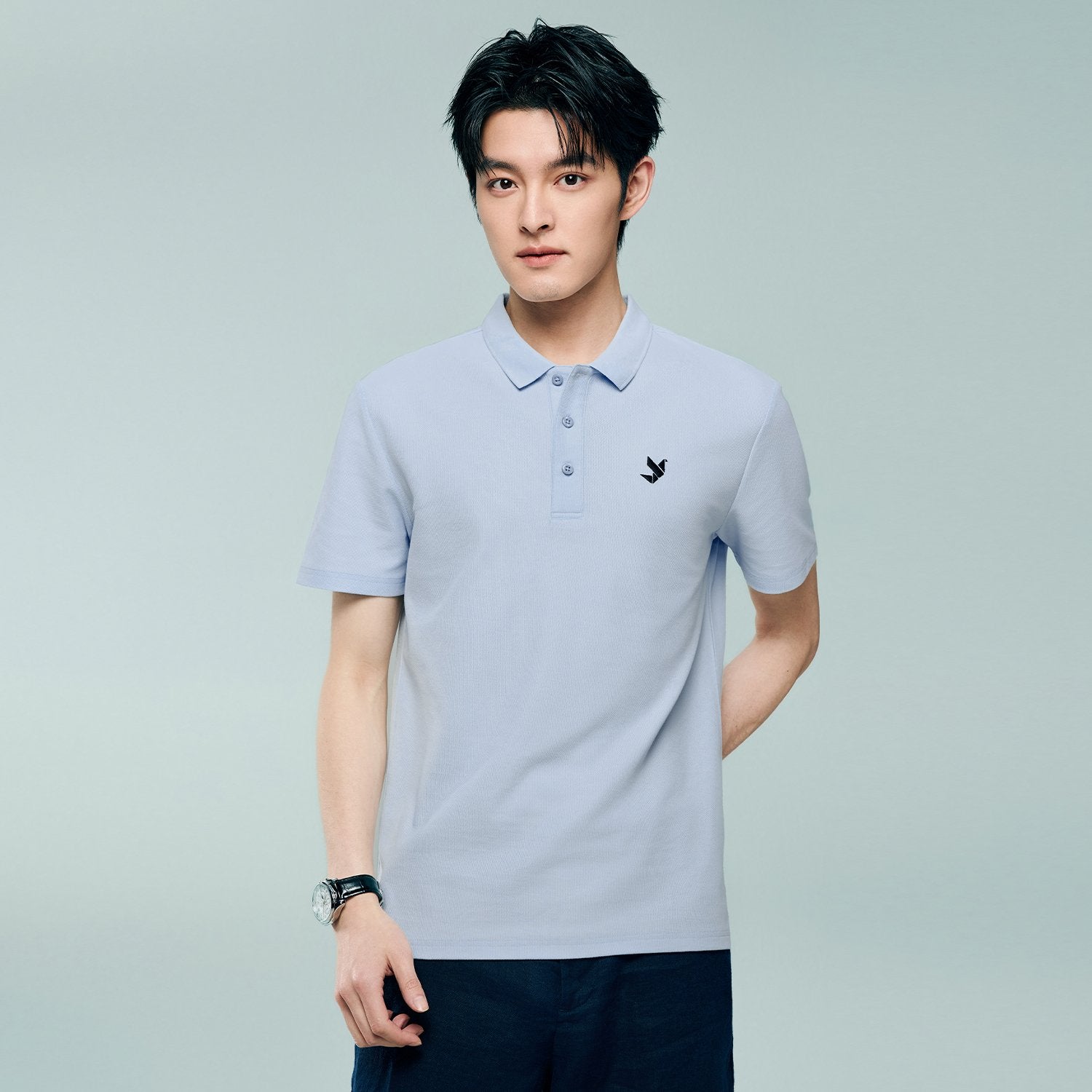 Men's Regular Fit Solid Polo - Image 4