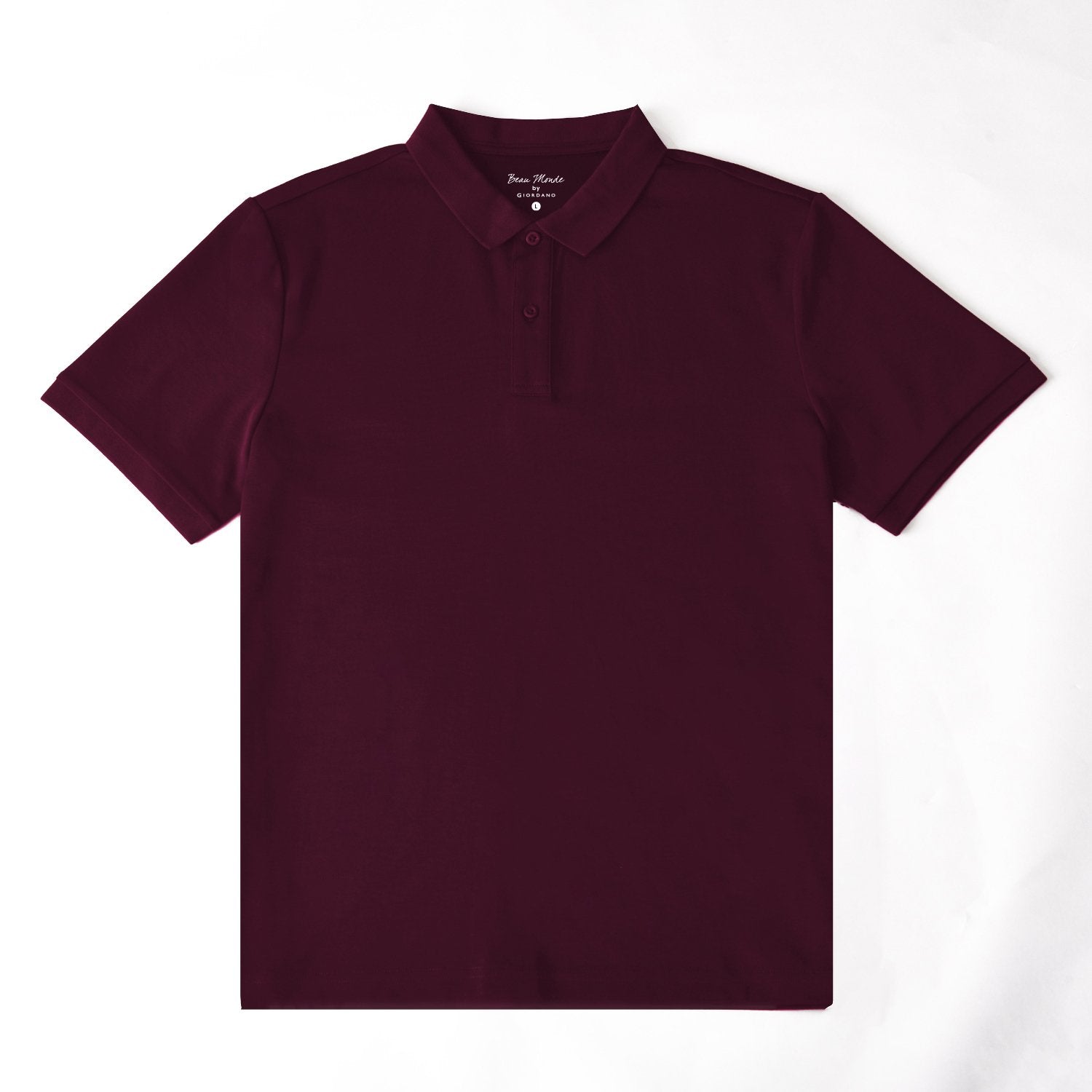 Men's Regular Fit Solid Polo - Image 1
